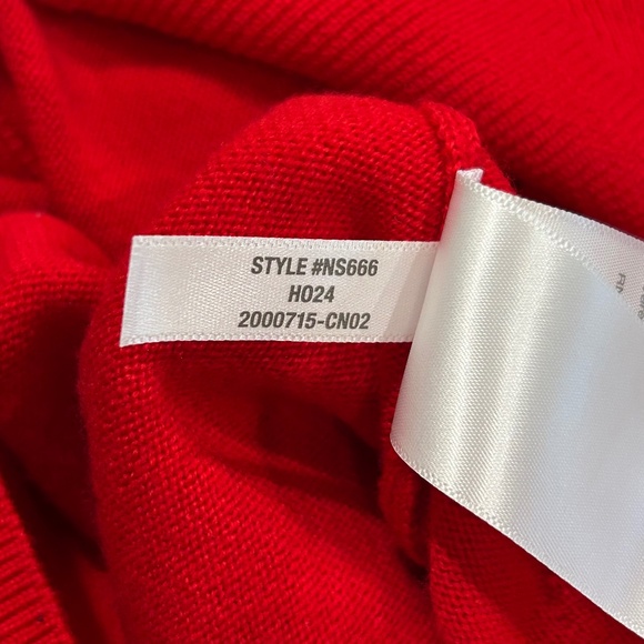 Madewell Red Merino Wool Boyfriend Cardigan NWOT Size S Style NS666 - Picture 7 of 11